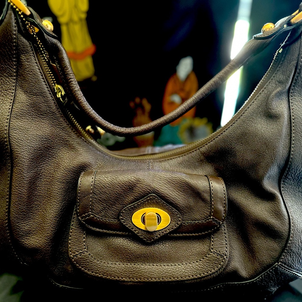 BCBG Girls Deep Brown Hobo Bag